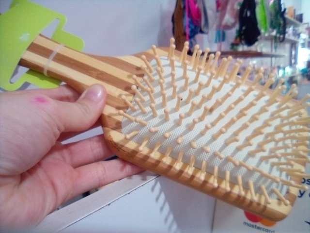 Jbl hair brush cepillo bambu grande