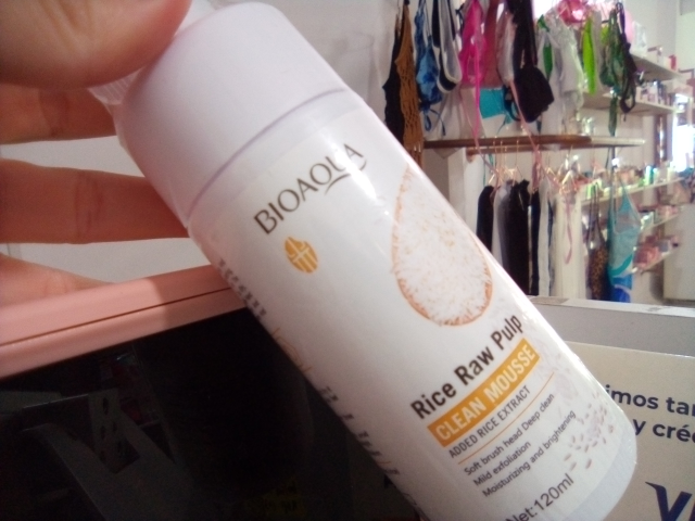 bioaqua rice clean mousse