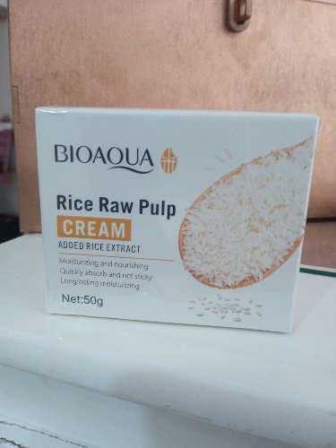 BIOAQUA rice raw pulp 50g crema hidratante de arroz