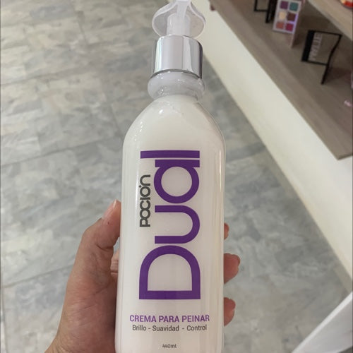 Pocion dual crema para peinar