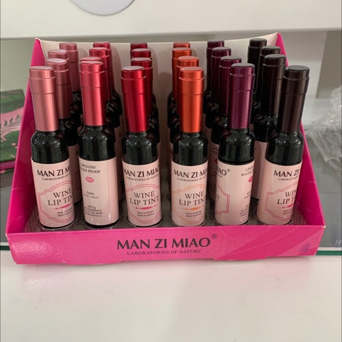 Man zi miao tinta para labios vino