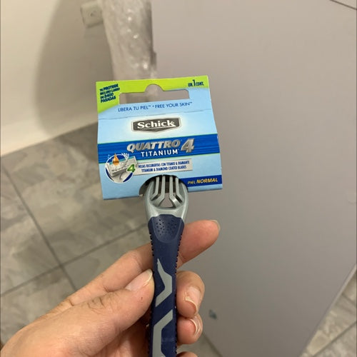 Schick cuchilla de afeitar cuatro hojas hombre