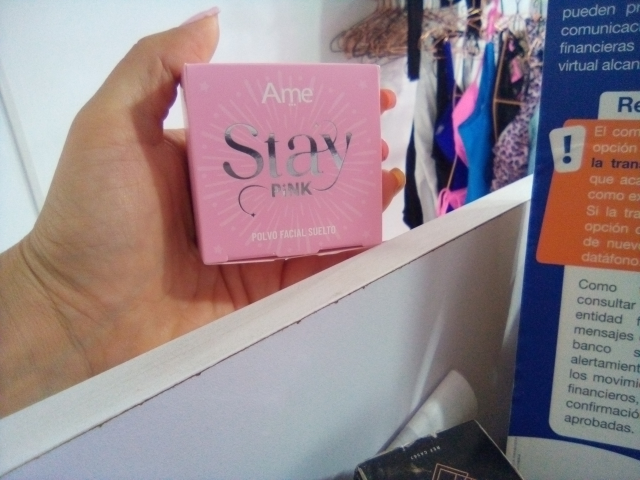 Ame polvo suelto rosado