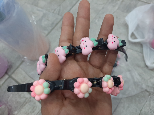 Diadema coreana con pines