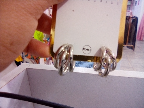 arete candonga x3 plateada