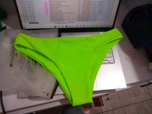 tanga vestido de bano verde limon