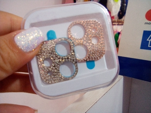protector de lentes * 2 diseno diamante iphone 11